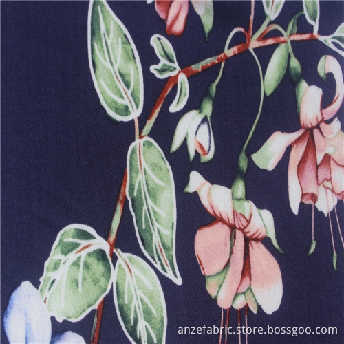 Woven 100% Rayon poplin Printed Fabric For Clothes